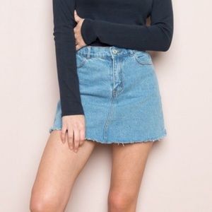 Brandy Melville Jean Skirt